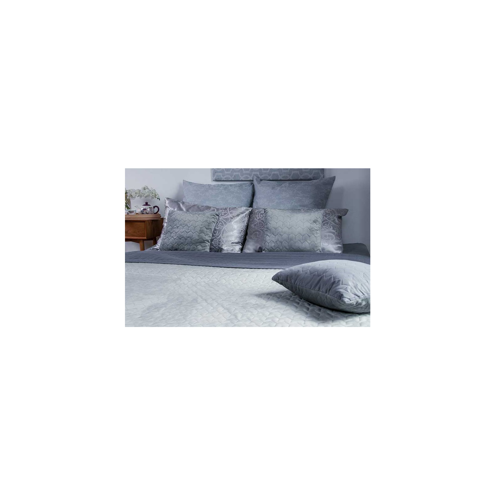 Подушка Руно декоративна Velour Grey 40х40 (311.55_Grey) зображення 3