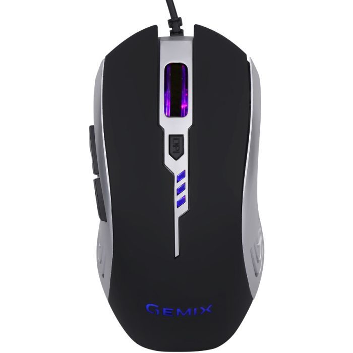 Мышка Gemix W100 USB Black/Gray + ігрова поверхня (W100Combo) изображение 2