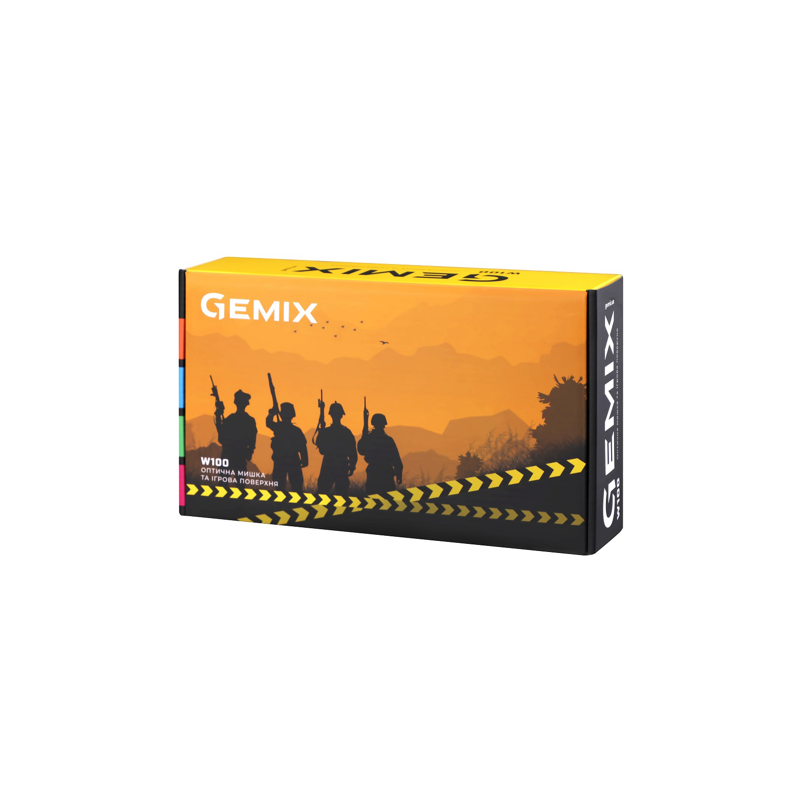 Мишка Gemix W100 USB Black/Gray + ігрова поверхня (W100Combo) зображення 9