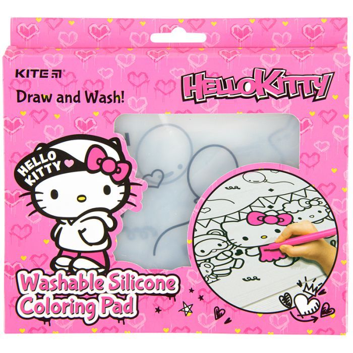 Подкладка настольная Kite силиконовая раскраска Hello Kitty, 30х40см (HK22-424) изображение 2