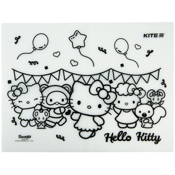 Подкладка настольная Kite силиконовая раскраска Hello Kitty, 30х40см (HK22-424) изображение 4