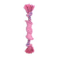 Іграшка для собак MISOKO&CO Шипи з мотузкою 38 см (pink) (SOLMISR5166R)