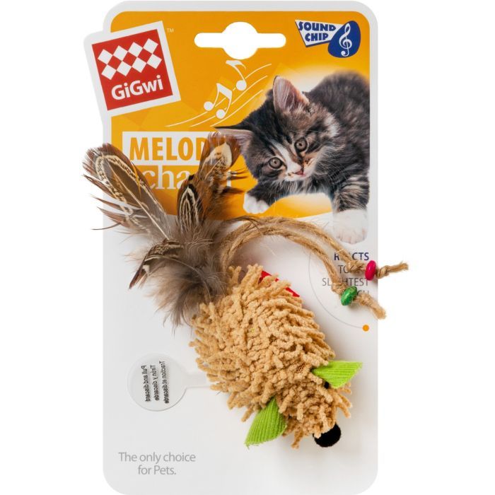 Игрушка для кошек GiGwi Melody chaser Мышь с электронным чипом 7 см (75030) изображение 2