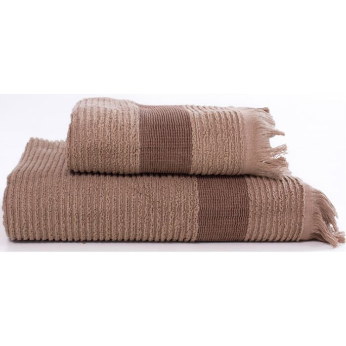 Рушник MirSon Набір лазневих №106 Elite Luxury Coffee 2 шт (2200005613306) зображення 5