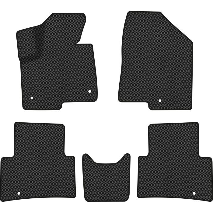 Коврик в салон EVAtech Hyundai Santa FE (DM) 5 clips 2012-2017 3 поко (HY11914CE5KH5RBB)