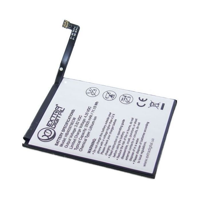 Аккумуляторная батарея Extradigital Huawei Nova Plus HB405979ECW 2920 mAh (BMH6497) изображение 2