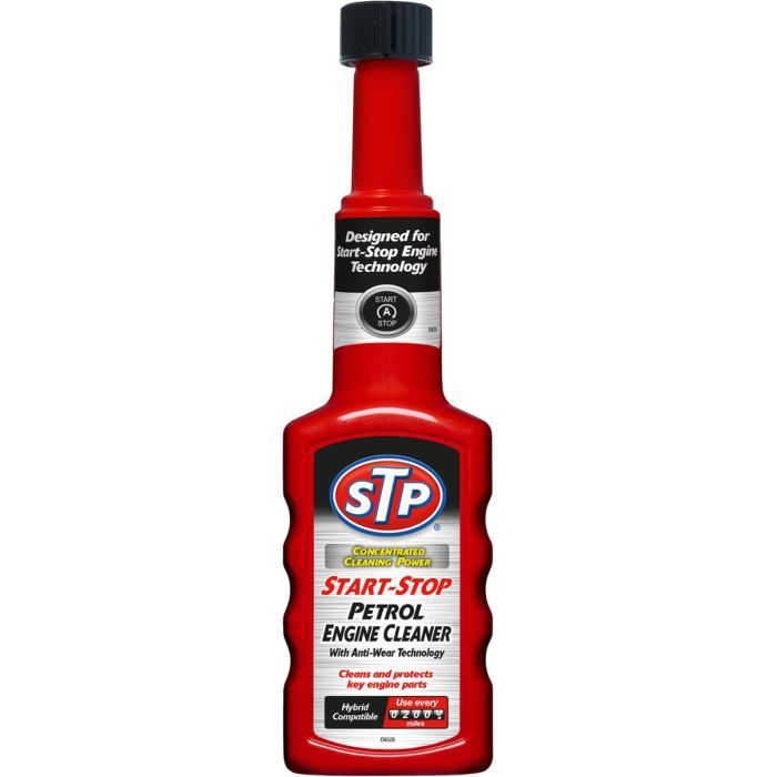 Автомобильный очиститель STP Start-Stop Petrol Engine Cleaner, 200мл (74378)