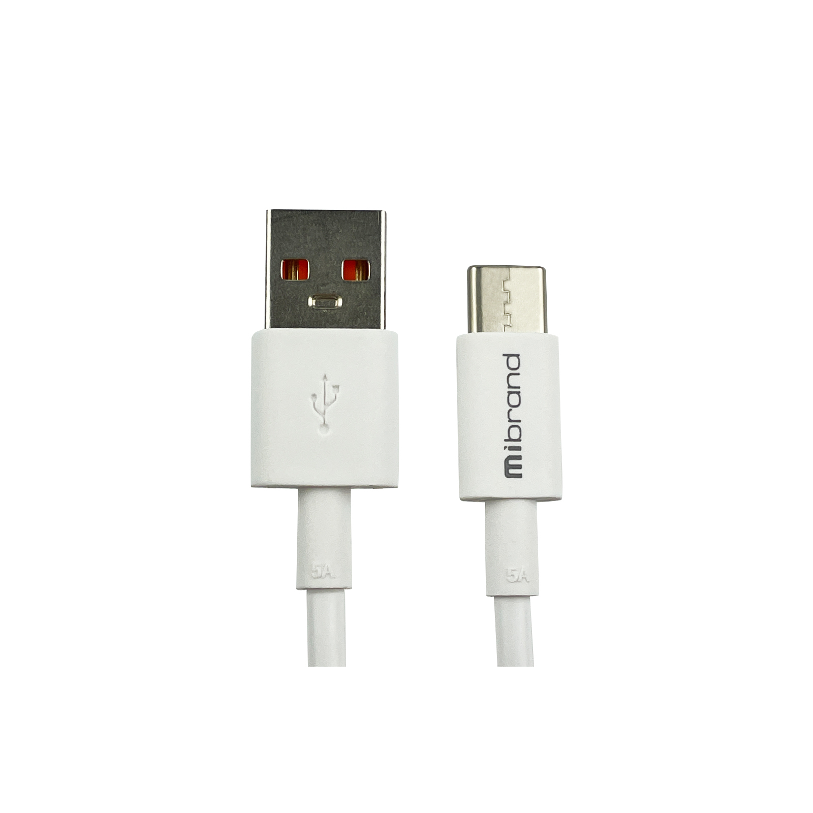 Дата кабель USB 2.0 AM to Type-C 1.0m MI-12 5A white Mibrand (MIDC/12TW)