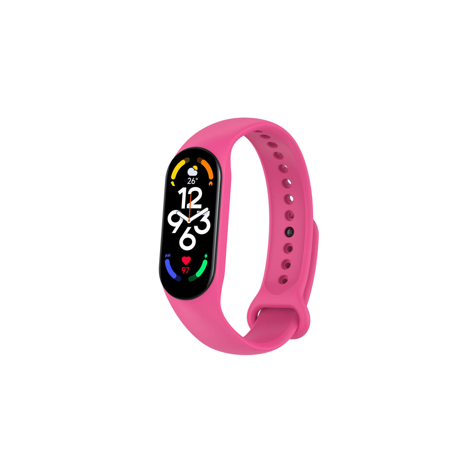 Ремешок для фитнес браслета BeCover Silicone для Xiaomi Mi Smart Band 7 Hot Pink (707490)