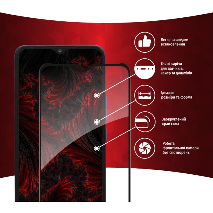 Стекло защитное Intaleo Full Glue Tecno Pop 5 LTE (1283126535376) изображение 2