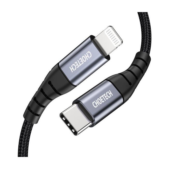 Дата кабель USB-C to Lightning 1.2m MFI Choetech (IP0039-BK) изображение 2