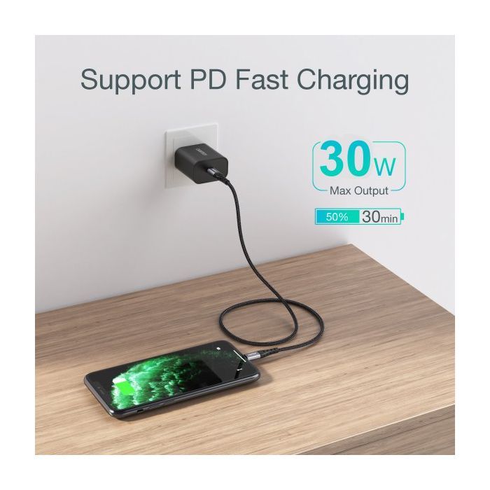 Дата кабель USB-C to Lightning 1.2m MFI Choetech (IP0039-BK) изображение 7