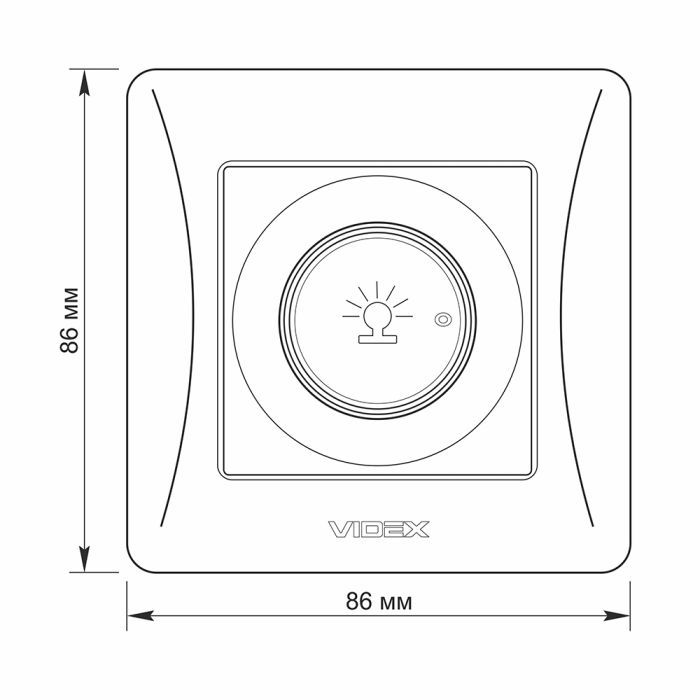 Світлорегулятор Videx BINERA 600Вт кремовий (VF-BNDM600-CR) зображення 5