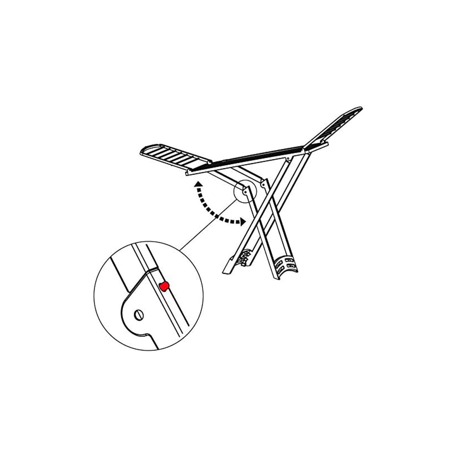 Сушарка для білизни Gimi Zaffiro підлогова 20 м (153875) (928458) зображення 3
