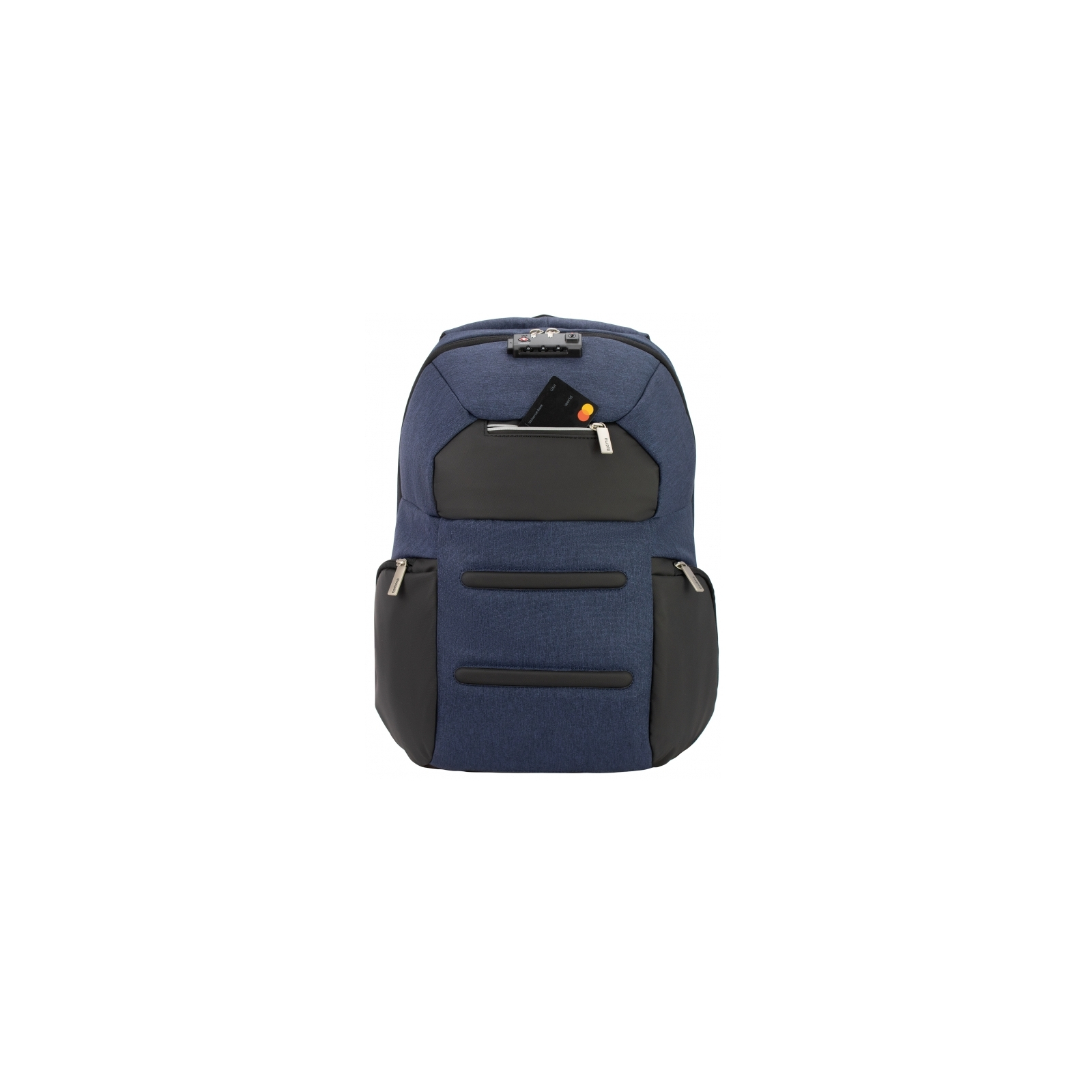 Рюкзак школьный Optima 18.5" USB Anti-Theft унисекс 0.7 кг 16-25 л Серый (O96917-03) изображение 4