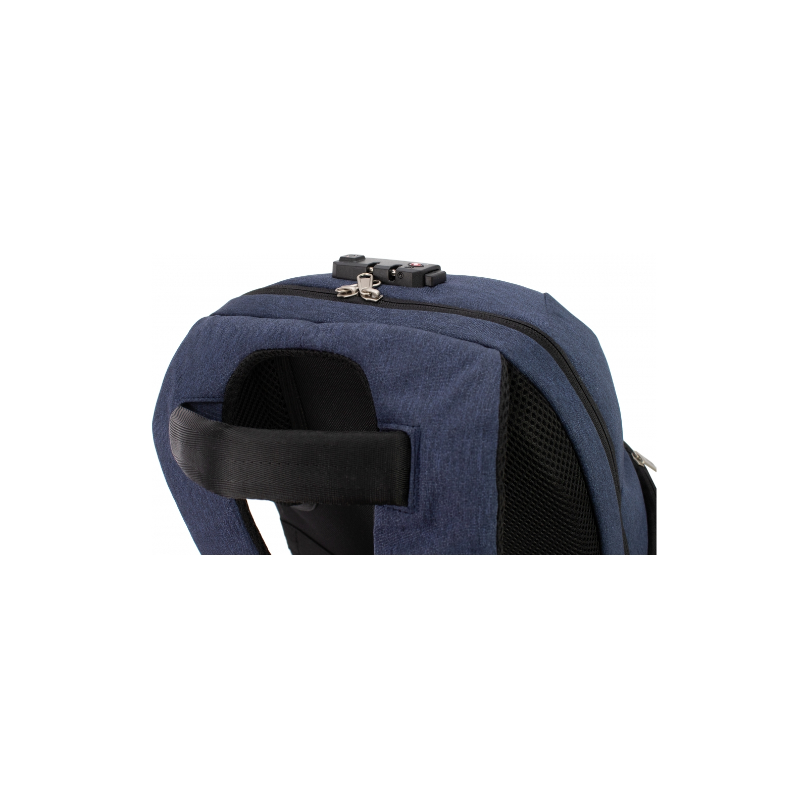 Рюкзак шкільний Optima 18.5" USB Anti-Theft унісекс 0.7 кг 16-25 л Синій (O96917-02) зображення 6