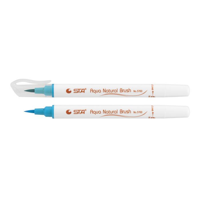 Художественный маркер STA кисточка акварельная AQUA NATURAL BRUSH 3700, Indian синий (STA3700-28)