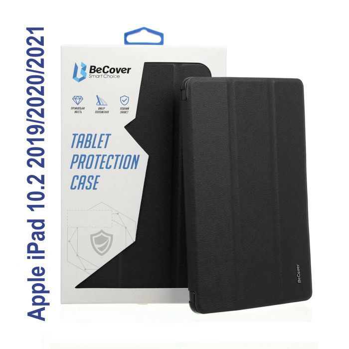 Чехол для планшета BeCover Tri Fold Soft TPU mount Apple Pencil Apple iPad 10.2 2019/2020/2021 Light Blue (706747)