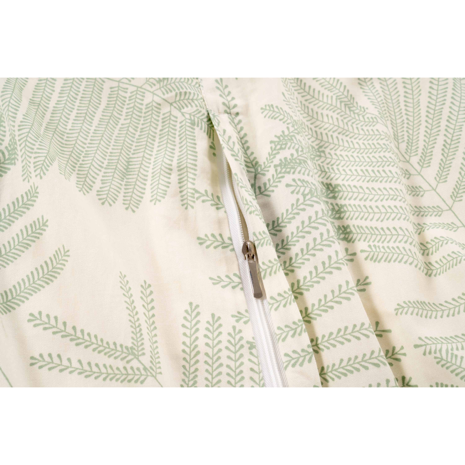 Постільна білизна Ardesto Gloria сатин листя зелений євро 200х220 (ART2022GY) зображення 10