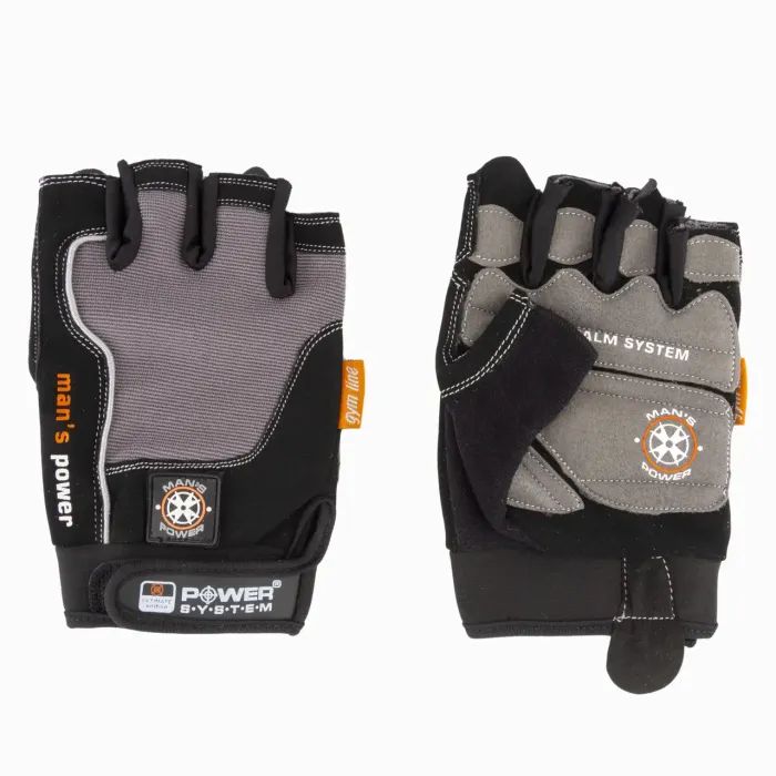 Перчатки для фитнеса Power System Mans Power PS-2580 Black/Grey L (PS-2580_L_Black-grey) изображение 2