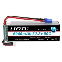 Фото - Аккумулятор Акумулятор для дрона HRB Lipo 6s 22.2V 6000mAh 50C Battery XT60 Plug (HR-6