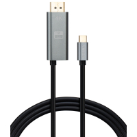 Фото - Кабель Vinga  мультимедійний USB-C to DisplayPort 1.5m v1.2 4K60Hz PD 100W port V 