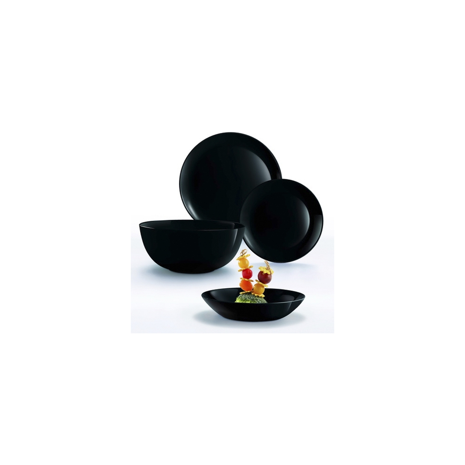 Тарелка Luminarc Diwali Black 25 см обідня (P0867) изображение 2
