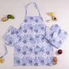 Фартук MirSon Набор №203 - Blue flowers две прихватки + две перчатки-прихватки + фартук (2200006753889) изображение 2