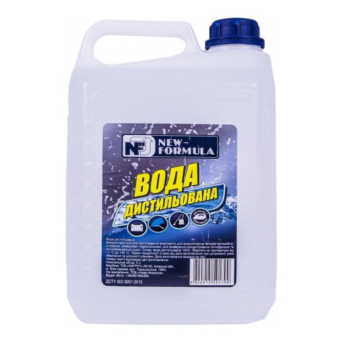 Вода дистильована NEW FORMULA 5л (4820215591799)