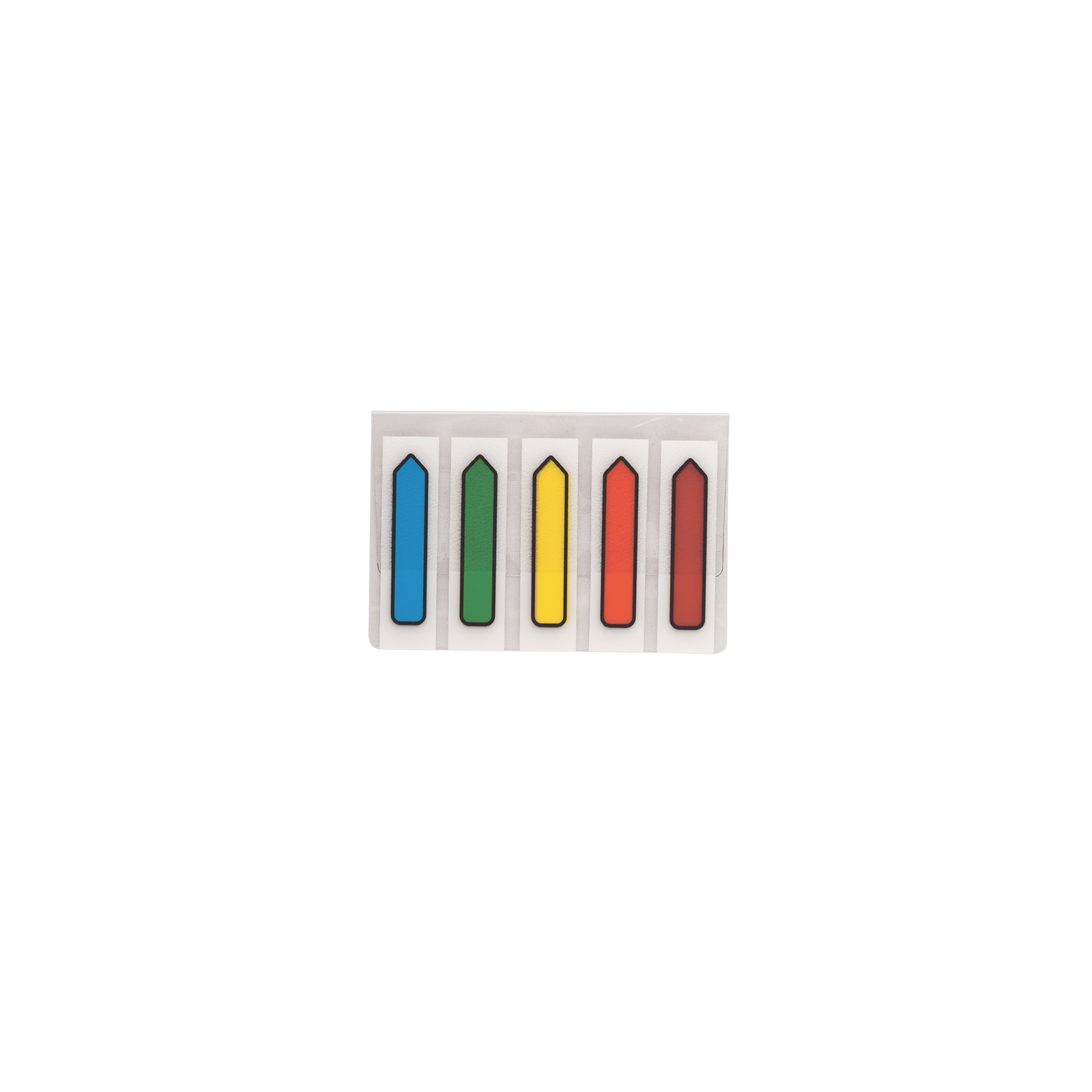 Стікер-закладка Buromax Стрілки Plastic bookmarks 45x12mm, 5*20 шт, neon (BM.2304-98) зображення 2