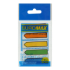 Стікер-закладка Buromax Стрілки Plastic bookmarks 45x12mm, 5*20 шт, neon (BM.2304-98)
