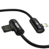 Дата кабель NB38 USB - Lightning + Lightning Audio 1.0m 2.4А Black XoKo (XO-NB38) изображение 3