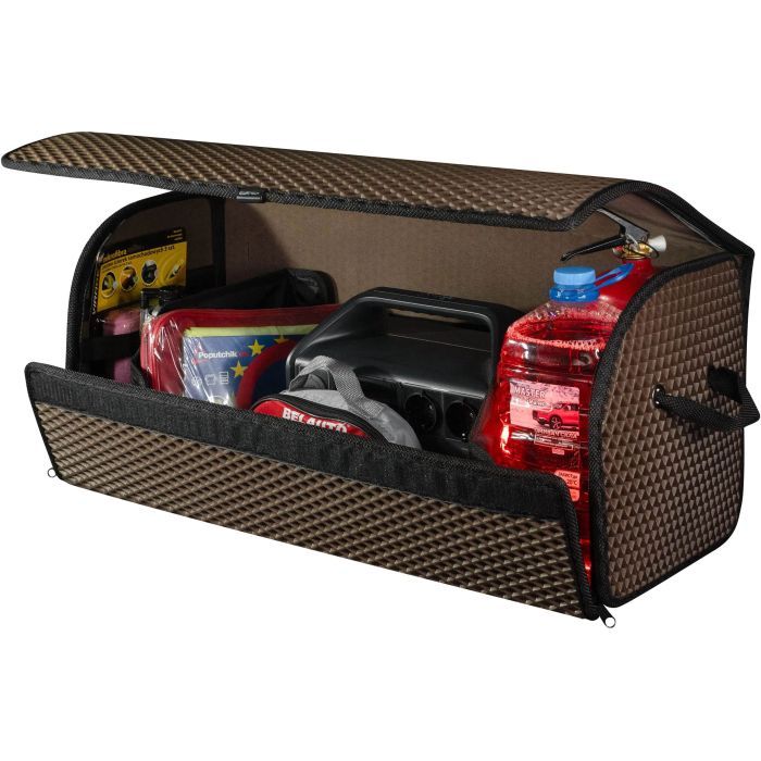Сумка-органайзер EVAtech L-PRO 32x75x30 см. Ромб коричневый с черным кантом (BS13641OL3RZB) изображение 4