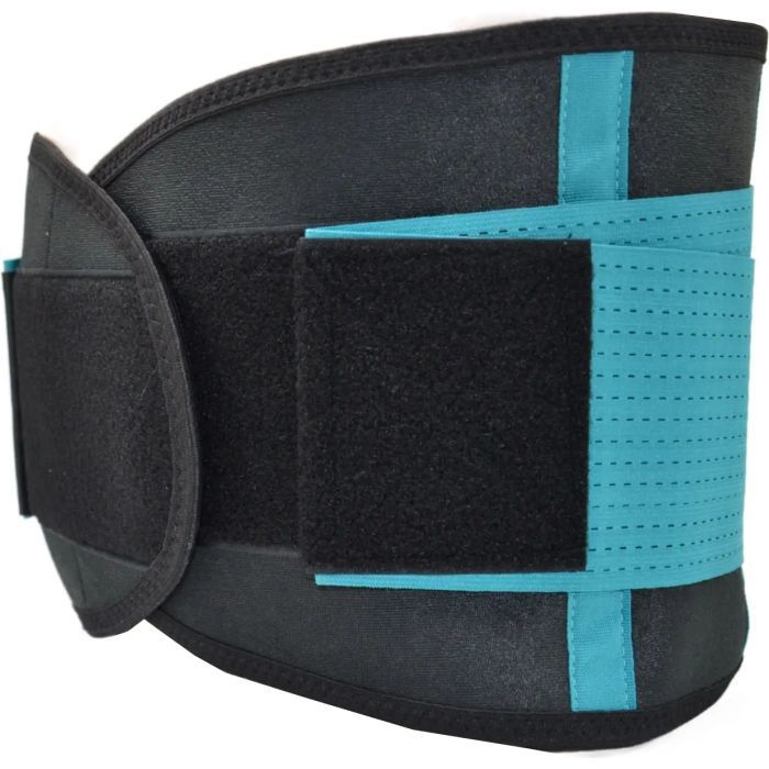 Пояс компрессионный MadMax MFA-277 Slimming and Support Belt black/turquoise M (MFA-277-TRQ_M) изображение 2