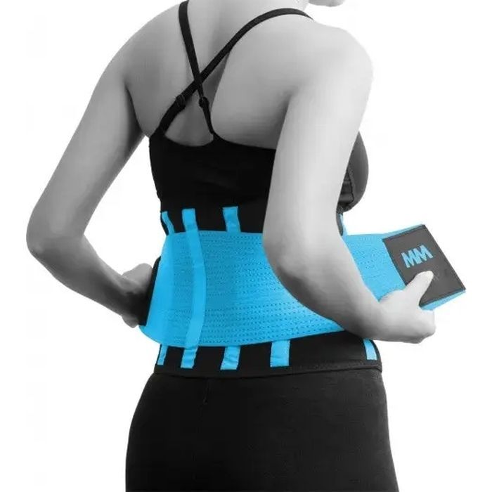 Пояс компрессионный MadMax MFA-277 Slimming and Support Belt black/turquoise M (MFA-277-TRQ_M) изображение 7