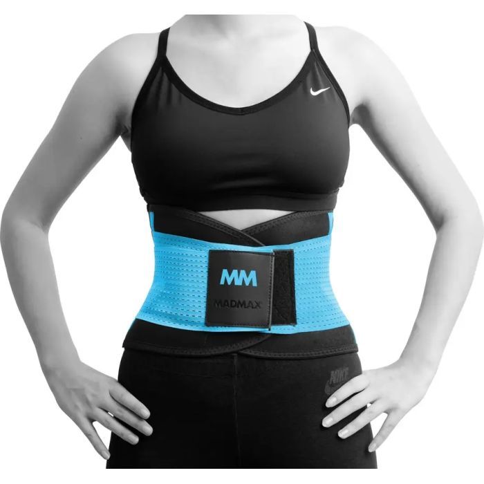 Пояс компрессионный MadMax MFA-277 Slimming and Support Belt black/turquoise M (MFA-277-TRQ_M) изображение 8