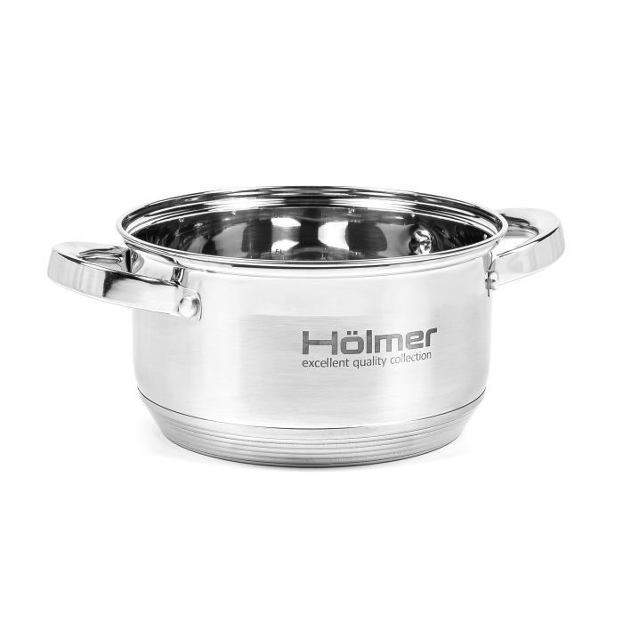 Набір посуду Hölmer з кришками 2,7л/3,8л/5л/6л (CS-1853-SS) зображення 6