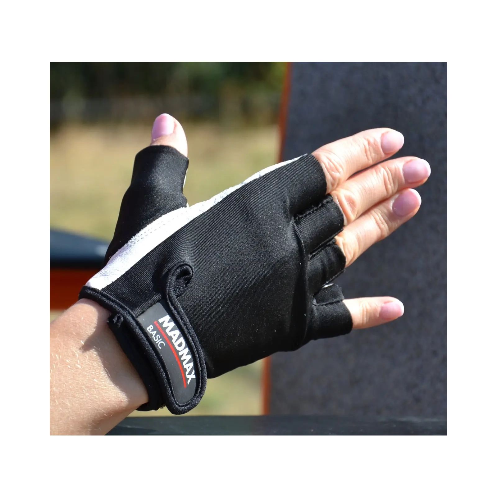 Перчатки для фитнеса MadMax MFG-250 Basic Whihe XXL (MFG-250_XXL) изображение 4