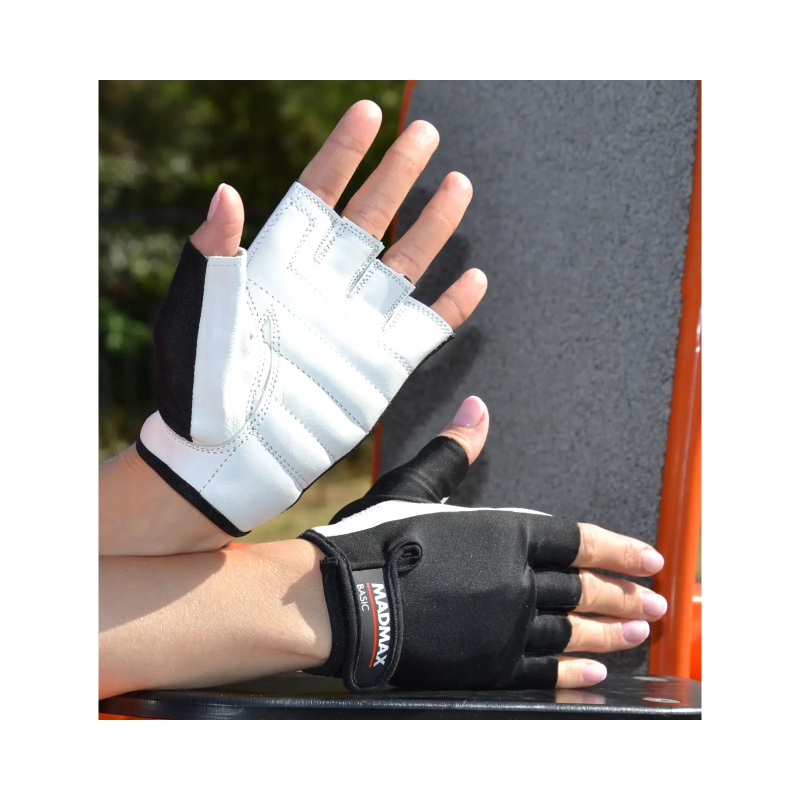 Перчатки для фитнеса MadMax MFG-250 Basic Whihe L (MFG-250_L) изображение 7