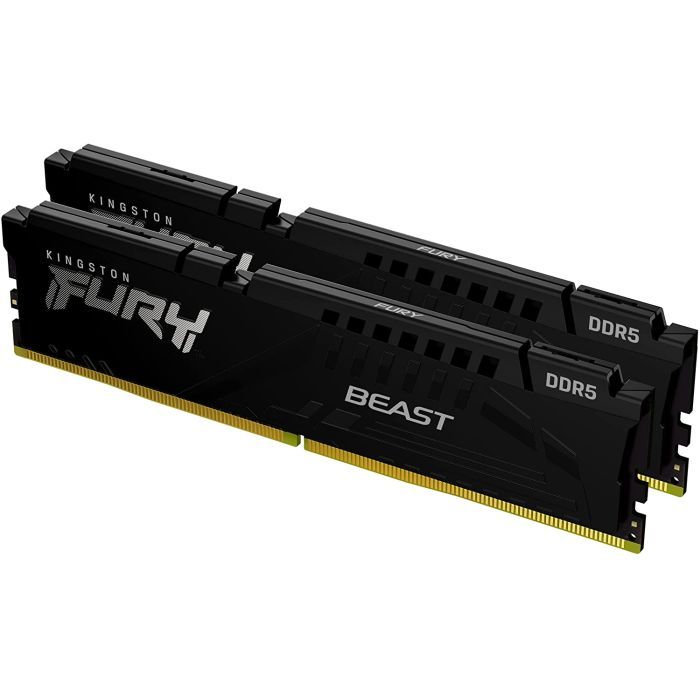 Модуль памяти для компьютера DDR5 16GB (2x8GB) 5600 MHz Beast Black Kingston Fury (ex.HyperX) (KF556C40BBK2-16) изображение 2