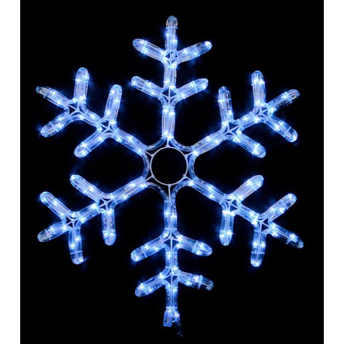 Гирлянда Delux Motif flash Snowflake 55 см белый IP44 EN (90012963)