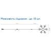Гирлянда Delux Motif flash Snowflake 55 см белый IP44 EN (90012963) изображение 2