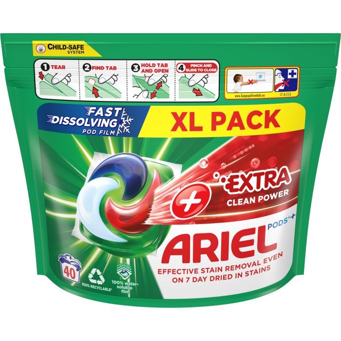 Капсулы для стирки Ariel Pods All-in-1 + Сила экстраочистки 52 шт. (8001090804938) изображение 2