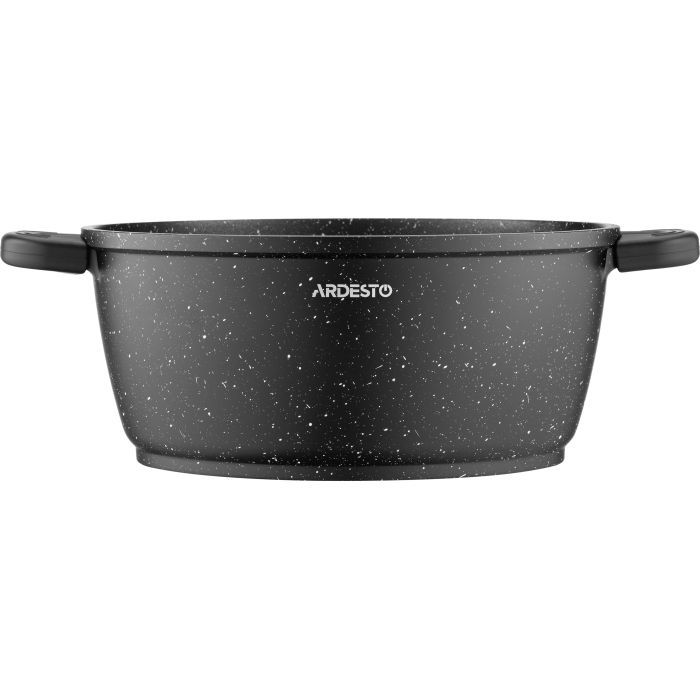 Кастрюля Ardesto Gemini Anzio скляна кришка 20 см 2,5 л чорна (AR2420GE) изображение 3