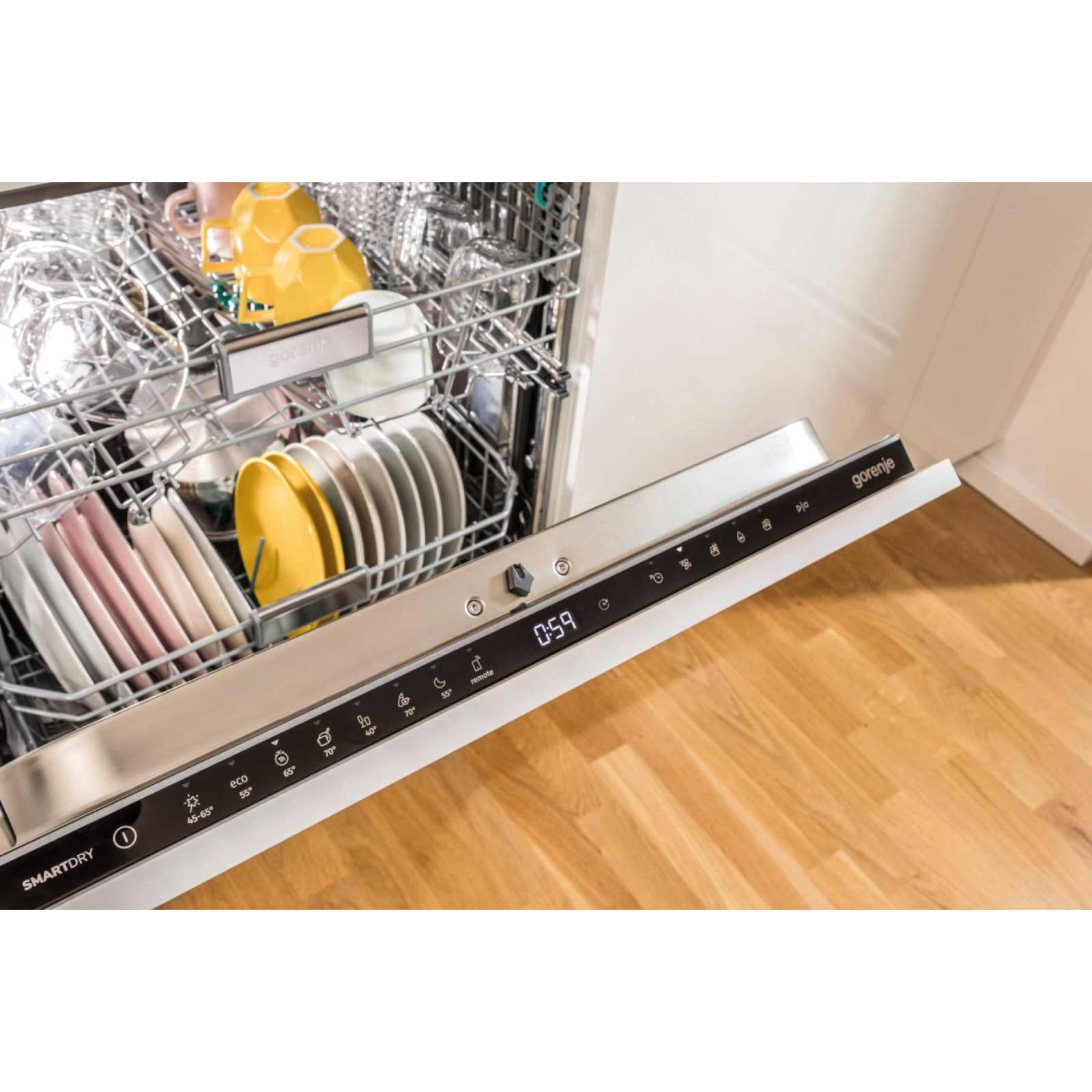 Посудомийна машина Gorenje вбудовувана, 16компл., A+++, 60см, автоматичне відчинення, с (GV663D60) зображення 15