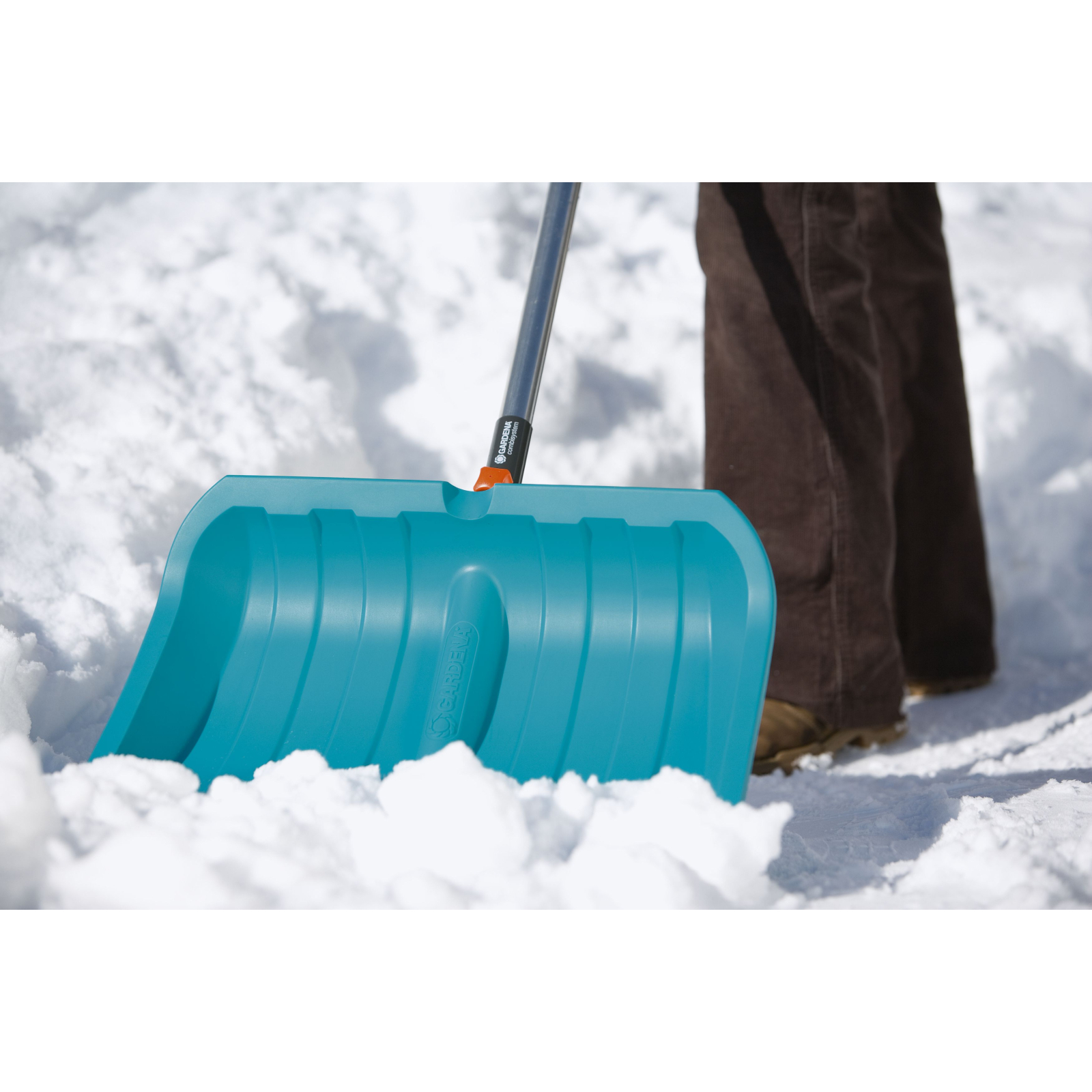Лопата Gardena снеговая Combisystem с пластиковым кантом, 50 см. (03241-20.000.00) изображение 3