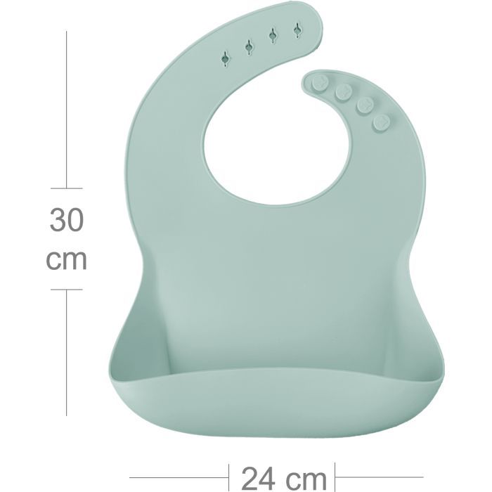 Слинявчик MinikOiOi Basics-Bib силіконовий 100 (River Green) (101020058) зображення 6