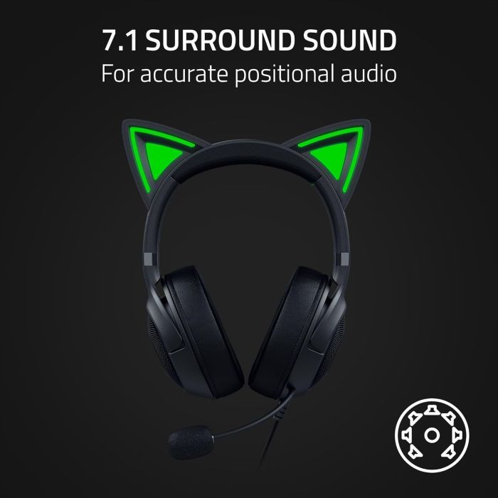 Наушники Razer Kraken Kitty V2 Quartz (RZ04-04730200-R3M1) изображение 9