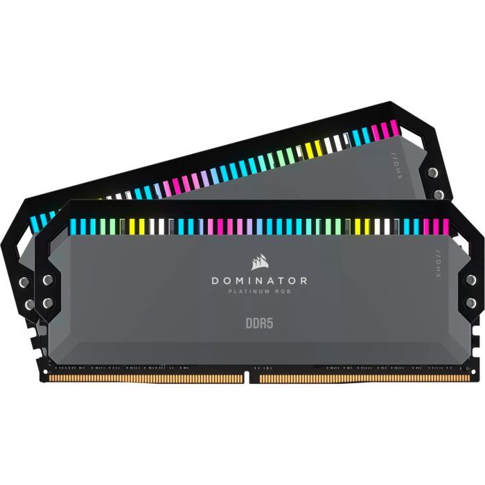 Модуль пам'яті для комп'ютера DDR5 32GB (2x16GB) 6000 MHz Dominator Platinum RGB Gray Corsair (CMT32GX5M2D6000Z36) зображення 3