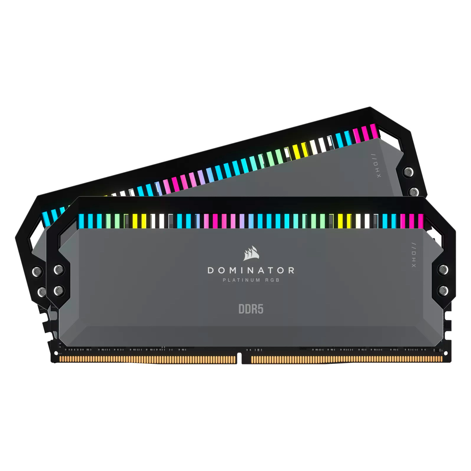 Модуль памяти для компьютера DDR5 32GB (2x16GB) 6000 MHz Dominator Platinum RGB Gray Corsair (CMT32GX5M2D6000Z36) изображение 3